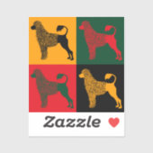 De slimme Portugese waterhond Sticker (Vel)