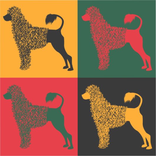 De slimme Portugese waterhond Sticker (Voorkant)