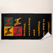 De slimme Portugese waterhond Strandlaken (Voorkant)