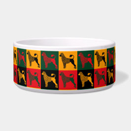 De slimme Portugese waterhond Voerbakje