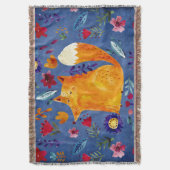 De slimme vos in de ventilatortuin deken (Voorkant Verticaal)