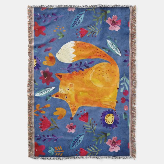 De slimme vos in de ventilatortuin deken (Voorkant Verticaal)