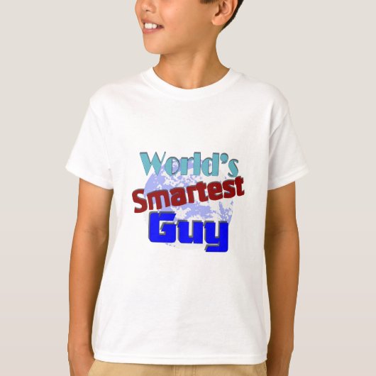 De slimste man ter wereld t-shirt (Voorkant)