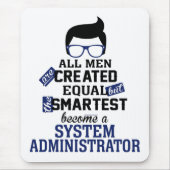 De slimste Mannen worden een systeembeheerder Muismat (Voorkant)