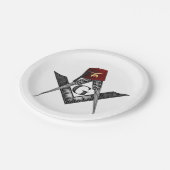 De slinders papieren bordje (Gekanteld)