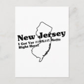 De slogan van de staat New Jersey Briefkaart (Voorkant)