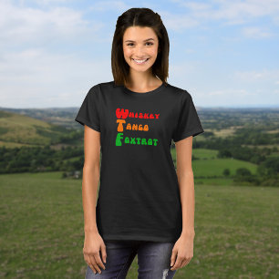 De slogan van het de pretacroniem van Foxtrot van T-shirt