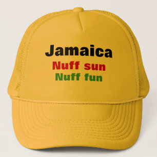 De slogan van Jamaïca Trucker Pet