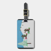 DE SLOPEN HITTEREN BAGAGELABEL (Voorkant verticaal)