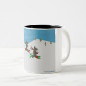 DE SLOPEN HITTEREN TWEEKLEURIGE KOFFIEMOK (Voorkant rechts)