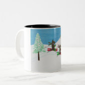 DE SLOPEN HITTEREN TWEEKLEURIGE KOFFIEMOK (Voorkant links)