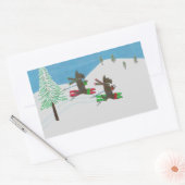 De Slopes 2015CardContest-labels draaien Rechthoekige Sticker (Envelop)