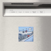 De sloppen raken magneet (Insitu (Vaatwasser))