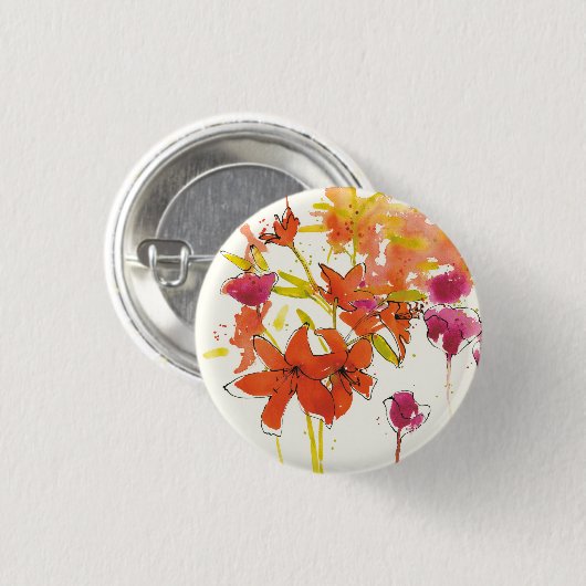 De sloppenwijk van Patty Ronde Button 3,2 Cm (Voorkant /achterkant)