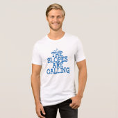 De sloppenwijken noemen de Ski Gag Novelty Tri-Blend Shirt (Voorkant volledig)