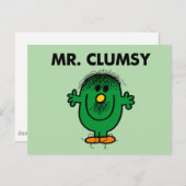 De slordige Mr. Clumsy Briefkaart (Voorkant / Achterkant)