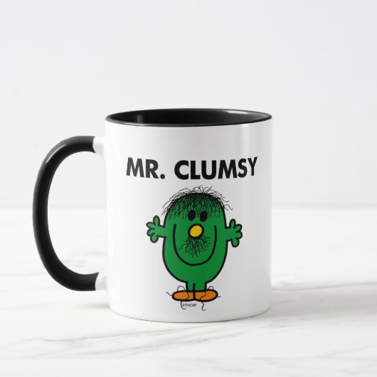 De slordige Mr. Clumsy Mok (Links)