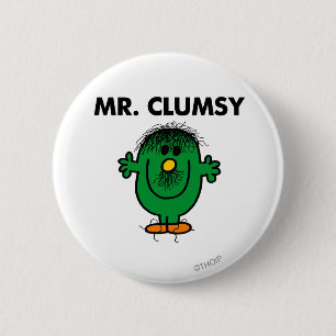 De slordige Mr. Clumsy Ronde Button 5,7 Cm
