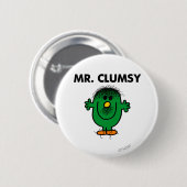De slordige Mr. Clumsy Ronde Button 5,7 Cm (Voorkant /achterkant)