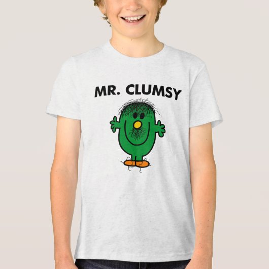 De slordige Mr. Clumsy Tri-Blend Shirt (Voorkant)