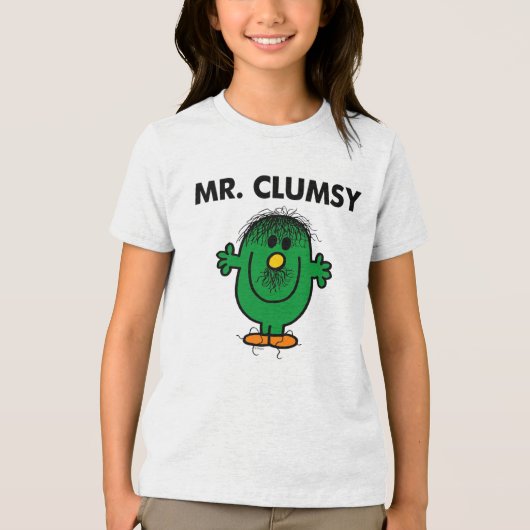 De slordige Mr. Clumsy Tri-Blend Shirt (Voorkant)