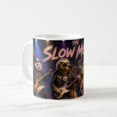 De Slow Motion Grappige Dieren Rock Band Mok (Voorkant links)
