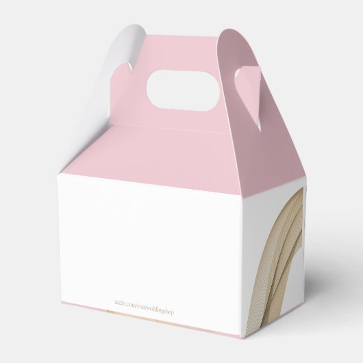 De sluier gunst doos Tempel bruiloft Bedankdoosjes (Achterkant)