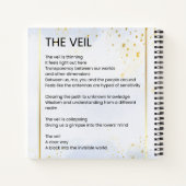 De sluier - Ontwaken Empowerment Gedicht Poëzie Notitieboek (Achterkant)