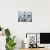 De sluier van de ochtend poster (Thuiskantoor)