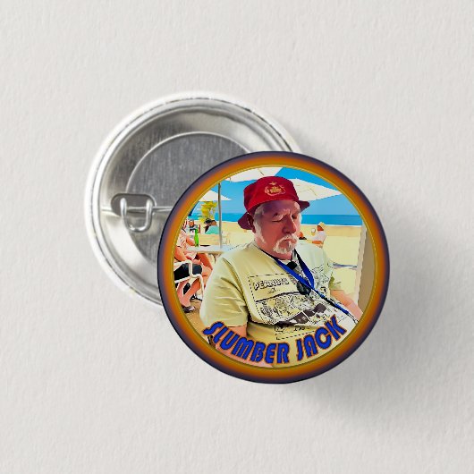 De sluimer Jack Ronde Button 3,2 Cm (Voorkant /achterkant)