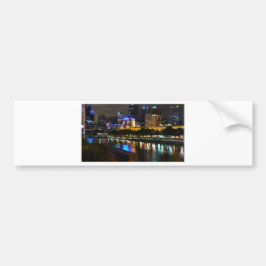 De sluipende Yarra- en Melbourne-skyline in de nac Bumpersticker