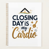 De sluitingsdag is mijn cardio | Gepersonaliseerde Planner (Voorkant)