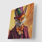 De Sly Fox Diplomat Vierkante Klok (Hoek)