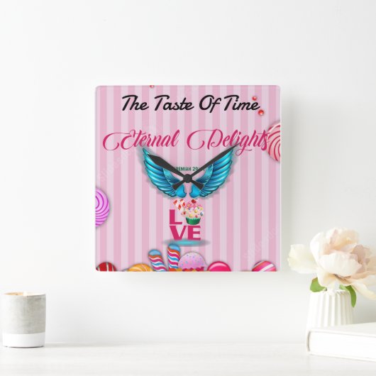 De "smaak van de tijd" vierkante klok (Huis)