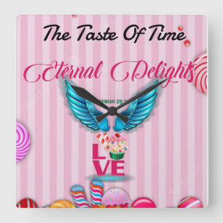 De "smaak van de tijd" vierkante klok