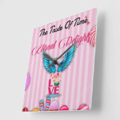 De "smaak van de tijd" vierkante klok (Hoek)