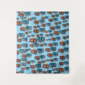 De smaak van fruit: "새콤달콤"(sae-com dal-com) wandkleed (Voorkant)