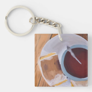 De smaak van warmte sleutelhanger
