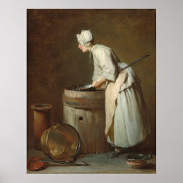 De smaakmaker Maid - Jean-Siméon Chardin Fine Art Poster
