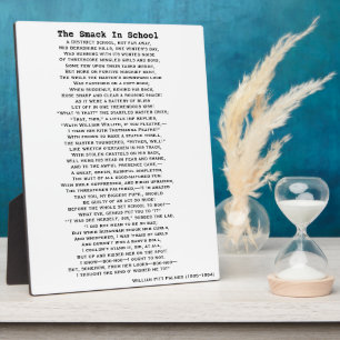 DE SMACK IN SCHOOLPOEM-poster Fotoplaat