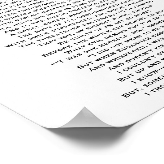 DE SMACK IN SCHOOLPOEM-poster Poster (Hoek)