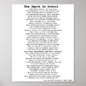 DE SMACK IN SCHOOLPOEM-poster Poster (Voorkant)