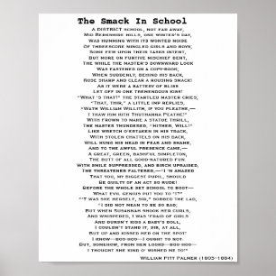 DE SMACK IN SCHOOLPOEM-poster Poster