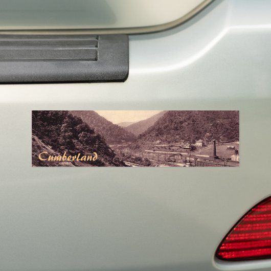 De smalle  Cumberland Bumpersticker (Op auto)