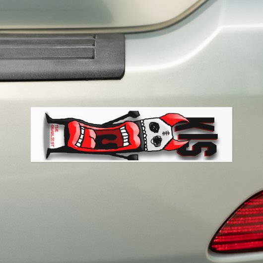 de smalste montersticker bumpersticker (Op auto)