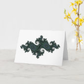 De smaragdgroene Kaart van de Groeten van Seahorse (Gele Bloem)