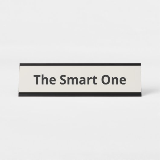 De Smart One  Bureau Naambordje (Voorkant)