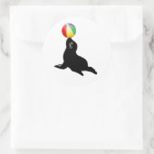 De Smartlys-zegel Logo Ronde sticker (alleen zegel (Tas)