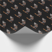 De Smeltende Giraffe Funny Surrealistische Kunst D Cadeaupapier (Hoek)