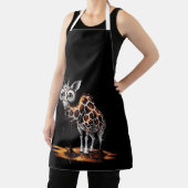 De Smeltende Giraffe Funny Surrealistische Kunst D Schort (Insitu)